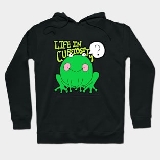 life in curiosity, frog Hoodie